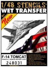 1/48 STENCILS F-14 Tomcat & Remove Before Flight