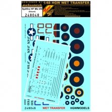 1/48 Decals + stencils Spitfire HF Mk.VIII