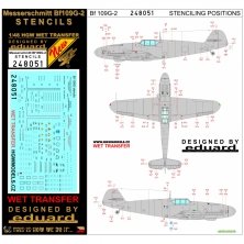 1/48 STENCILS Messerschmitt Bf 109G-2