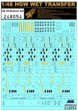1/48 STENCILS US Ordnance set