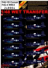 1/48 Decals F4U-1D Corsair / F4U-4 WW.II