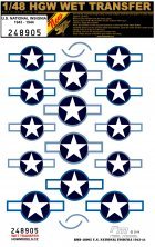 1/48 Decals U.S. National Insignia 1943-1944