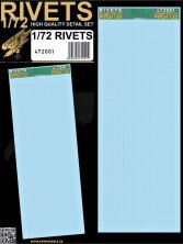 1/72 Rivets diameter 0,31 mm, pitch 1,43 mm