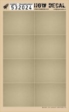 1/32 Fabric transparent 8 pc. of 82 x 61 mm