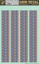 1/32 5 Colour Lozenge Base White Fabric Texture Lower