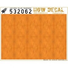 1/32 Light Wood transparent no grid A5 sheet Decals