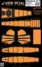 1/32 Albatros D.V/D.Va Yello/Light Wood, base white