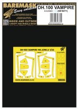 1/32 De Havilland DH-100 Vampire Mk.3/Mk.5 mask