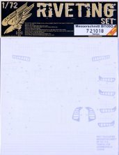 1/72 Messerschmitt Bf 109G-6 RIVETING SET decal