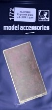 1/72 Engraved plate  U.S. GRILL type