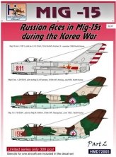 1/72 Decals MiG-15 Russian Aces in Korea War Pt.2