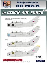 1/72 Decals MiG-15 in Czech Air Force  Part 1