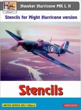 1/32 Stencils H.Hurricane Mk.I,II Night version