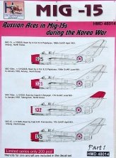 1/48 Decals MiG-15 Russian Aces in Korea War Pt.1