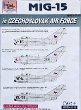 1/48 Decals MiG-15 in Czechoslovak AF  Part 4