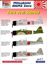 1/48 Decals Mitsubishi A6M2 Zero over Rabaul Pt.1