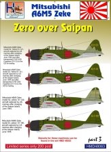 1/48 Decals Mitsubishi A6M5 Zeke over Saipan Pt.2