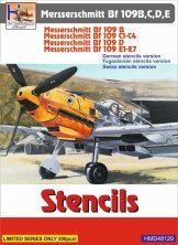 1/48 Stencils Messerschmitt BF-109B,C,D,E