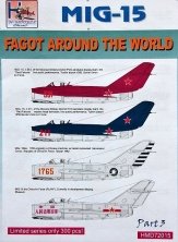 1/72 Decals MiG-15 Fagot around the world  Part 3