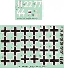 1/72 Decals Bf 109G NJG Wilde Sau JG 300 Part 3