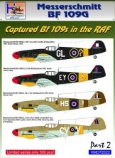 1/72 Captured Messerschmitt Bf 109G-2 x 4 in RAF, Pt.2
