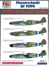 1/72 Decals Bf 109G over the Czech territory Pt.1