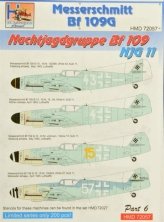 1/72 Decals Bf 109G Nachjagdgruppe 11  Part 6