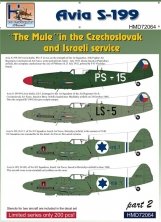 1/72 Decals Avia S-199 Czechoslovak & Israel  II.