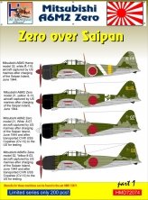 1/72 Decals Mitsubishi A6M2 Zero over Saipan