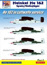 1/72 Decals He 162 in Luftwaffe Service Part 5