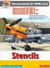1/72 Stencils Messerschmitt BF 109 B,C,D,E