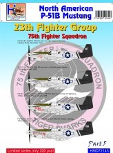 H-Model P-51C Mustang 23rd FG Decals 1/72 H-Model P-51C Mustang 23rd FG Decals 1/72