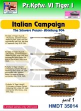 1/35 Decals Pz.Kpfw.VI Tiger I Italian Camp. Pt.1