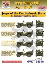 1/35 Decals J.Willys MB/Ford GPW CZ Army Corps