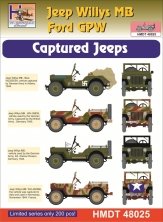 1/48 Decals Jeep Willys MB/Ford GPW Captured Jeeps