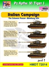1/72 Decals Pz.Kpfw.VI Tiger I Italian Campaign 1