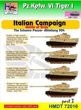1/72 Decals Pz.Kpfw.VI Tiger I Italian Campaign 3