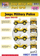 1/35 Willys Jeep MB/U.S. Ford Gpw Jeeps Military Police, Pt.2