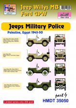 1/35 Willys Jeep MB/U.S. Ford Gpw Jeeps Military Police, Pt.4