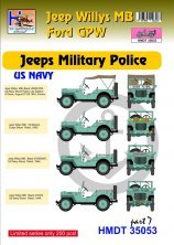 1/35 Willys Jeep MB/U.S. Ford Gpw Jeeps Military Police, Pt.7