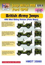1/35 Willys Jeep MB/U.S. Ford Gpw British Army Jeeps 49th