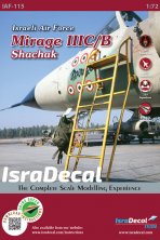 1/72 Iaf Dassault Mirage IIIC/B Shachak