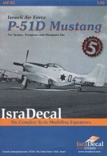 Isradecal P-51D Mustang IAF 1/32 Abziehbilder