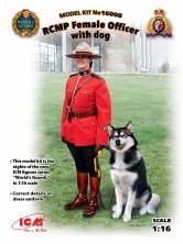 1/16 RCMP Female Office with dog