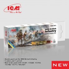WWI British infantry Acrylic paint set