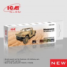 Humvee M1097A2 and US military cars acrylic paint set