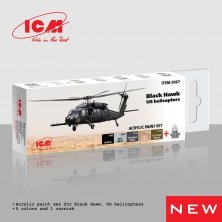Sikorsky MH-60L Black Hawk, and US helicopters acrylic paint set