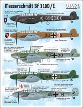 1/48 Messerschmitt Bf-110D/Bf-110E decals