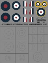 1/32 Supermarine Spitfire roundels and fin flashes-EARLY