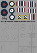 1/72 Hawker Hurricane roundels and fin flashes-EARLY